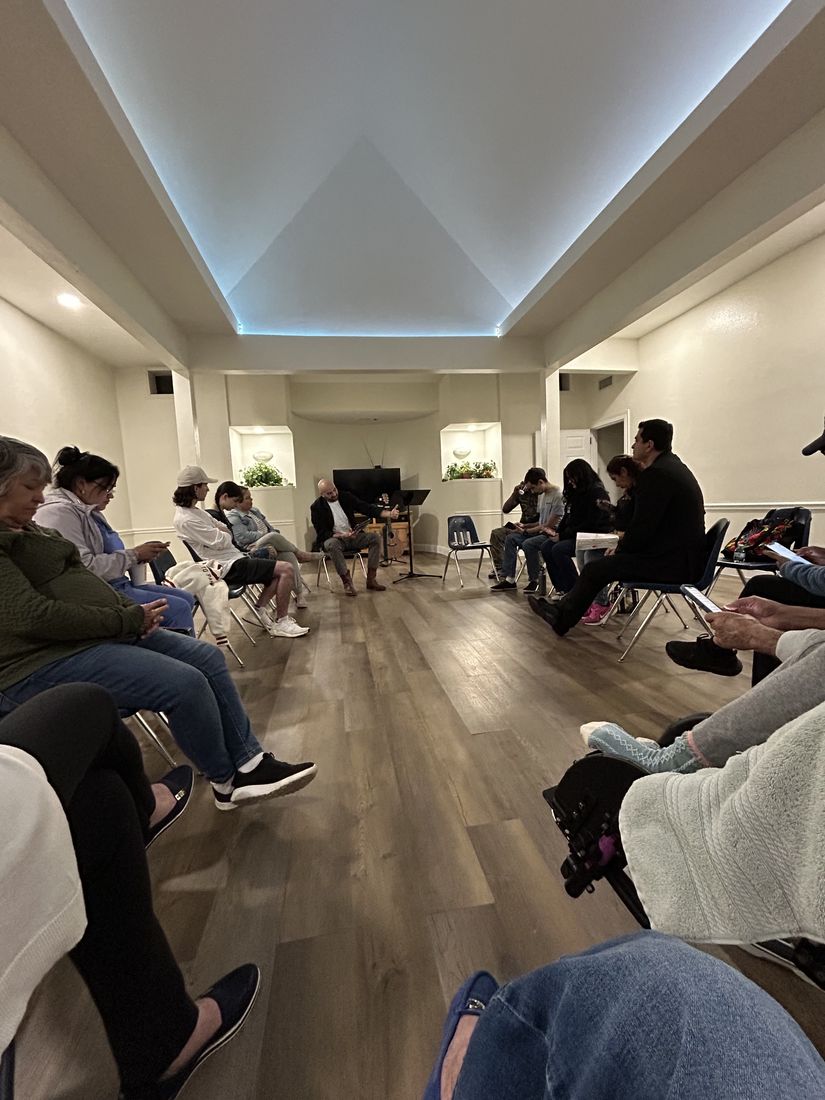 Thursday night gathering at the community center